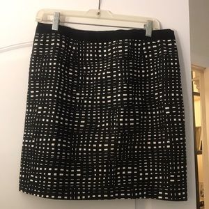 Black and white theory skirt